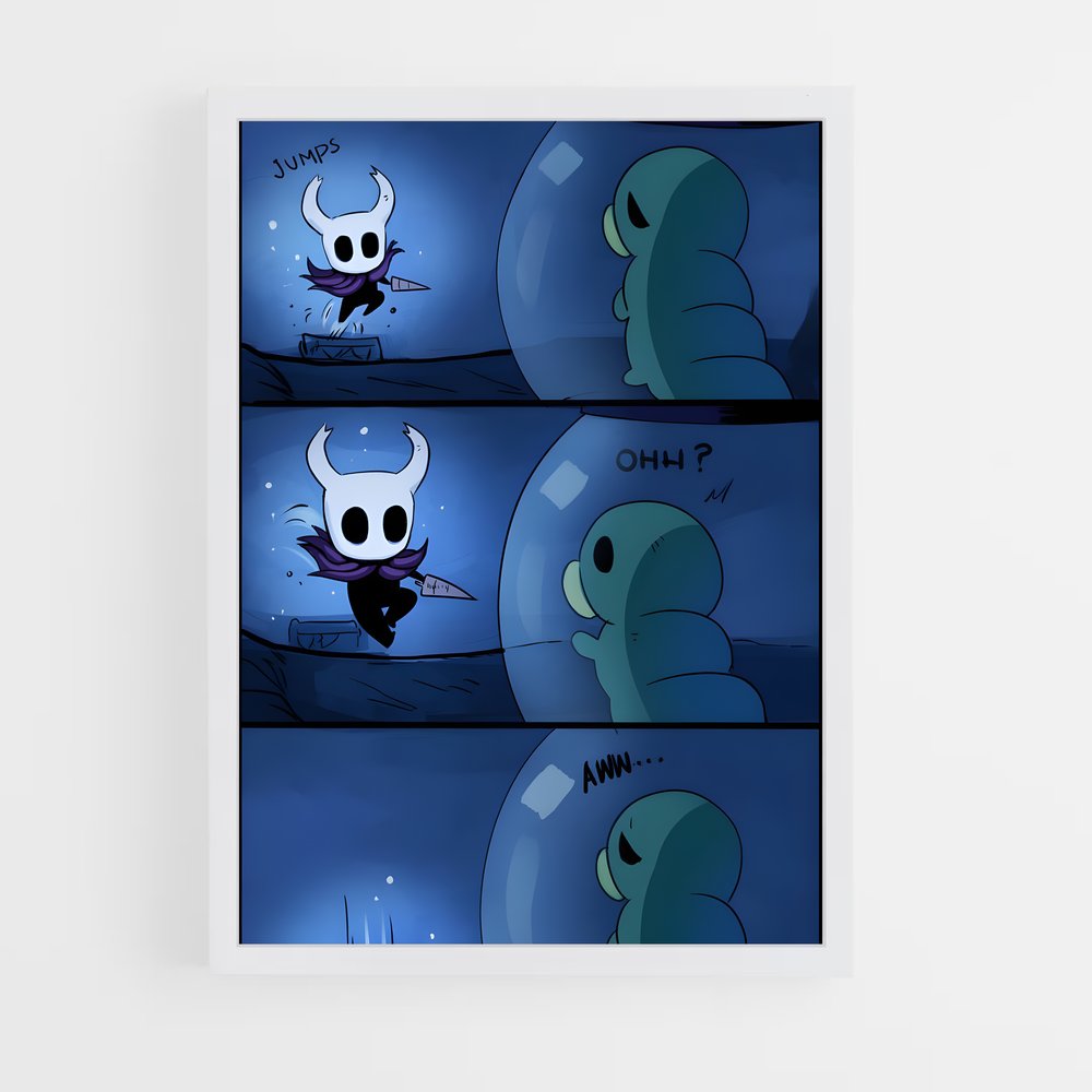 Poster L'Épopée de Hallownest – affiche Hollow Knight (vue 3)